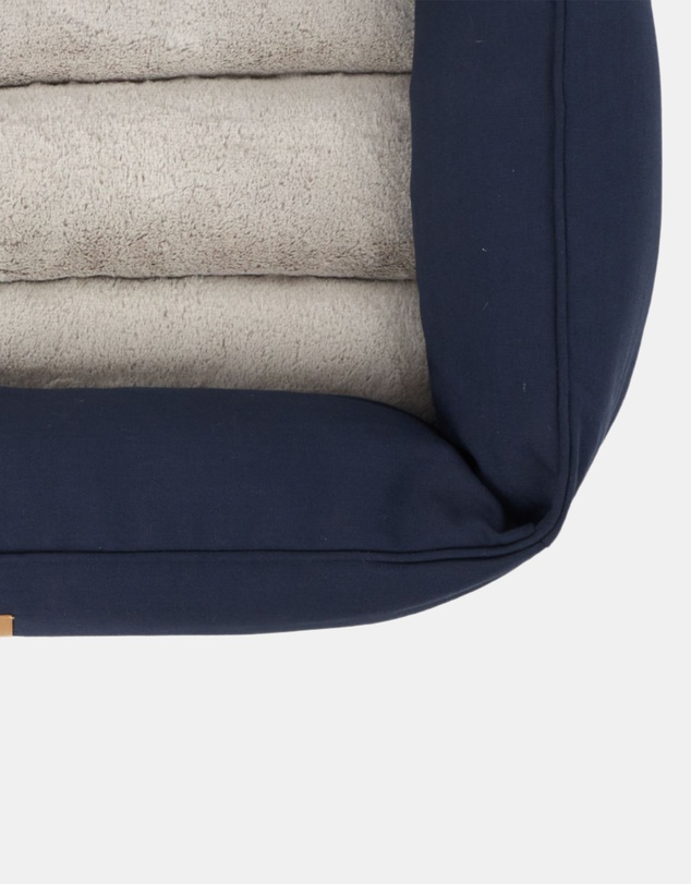 Mog & Bone - Bolster Dog Bed - Navy