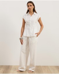 Atmos&Here - Ilyra Cap Sleeve Shirt