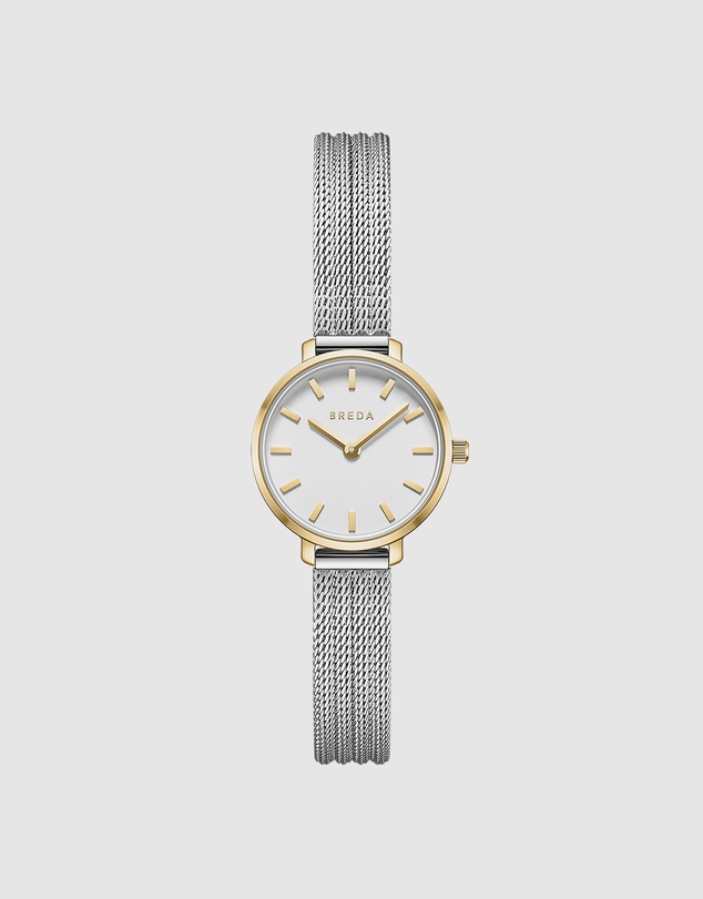 Breda - Beverly Tethered Gold and Stainless Steel Metal Bracelet Watch, 25MM