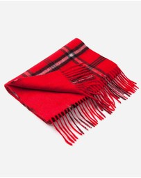 Ozwear Connection Uggs - Ugg 100% Australian Merino Wool Reversible Scarf Red