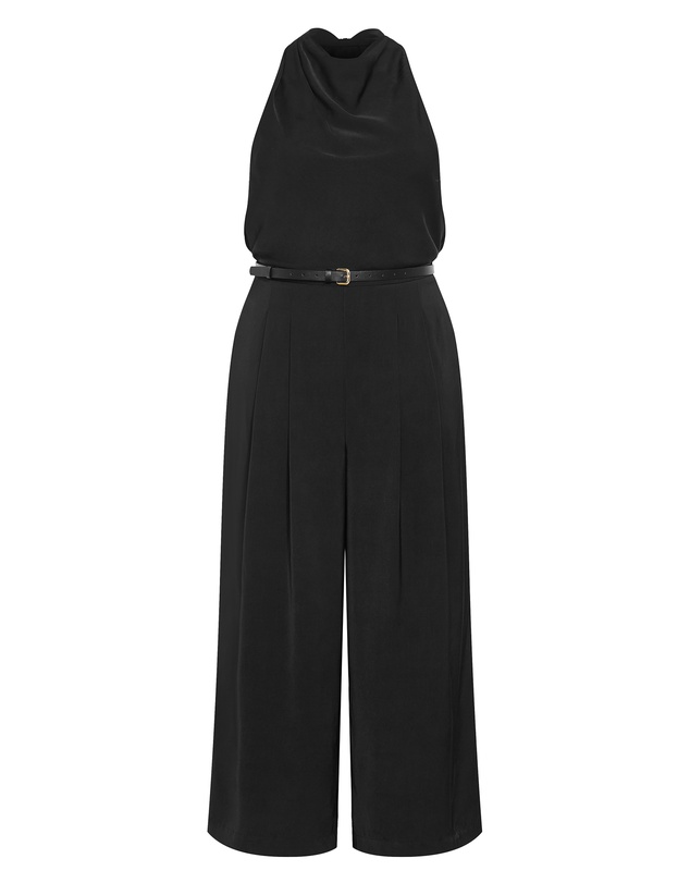 City Chic - Clara Halter Wide Leg Jumpsuit