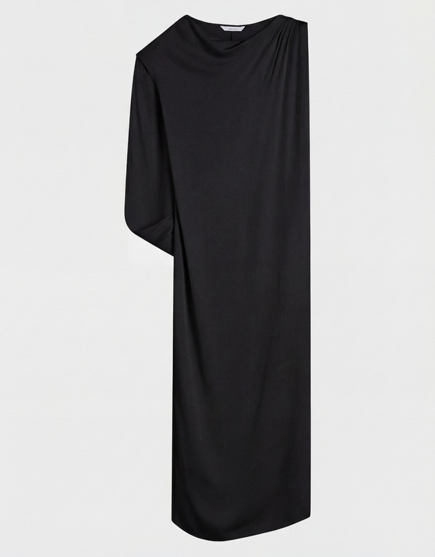BONDI BORN - Ardea Asymmetric Maxi Dress - Black