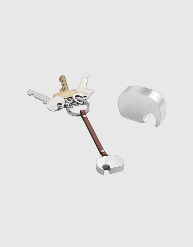 Georg Jensen - Elephant Bottle Opener and Keyring Set