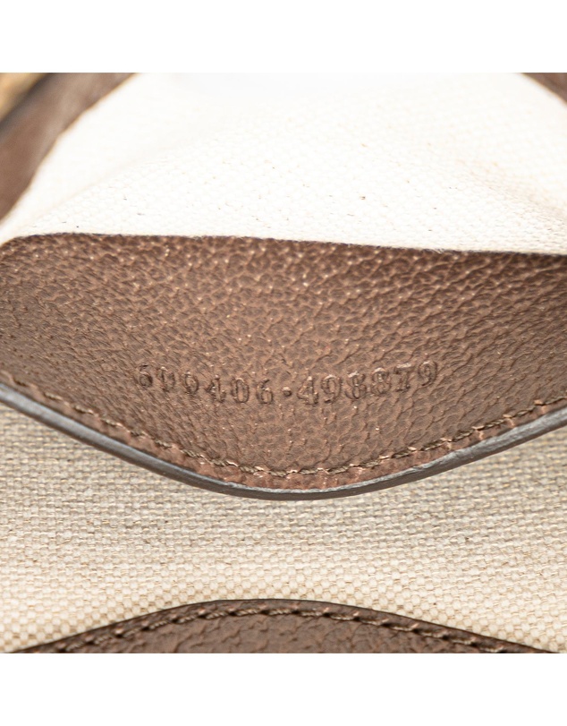 Pre-Loved by Azura Reborn - Pre-Loved Mini Jumbo GG Canvas Web Satchel