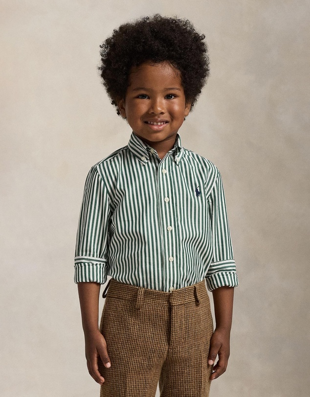 Polo Ralph Lauren - Striped Cotton Poplin Shirt - ICONIC EXCLUSIVE - Kids