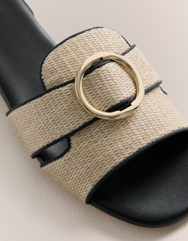 Trenery - Liora Woven Slide in Black