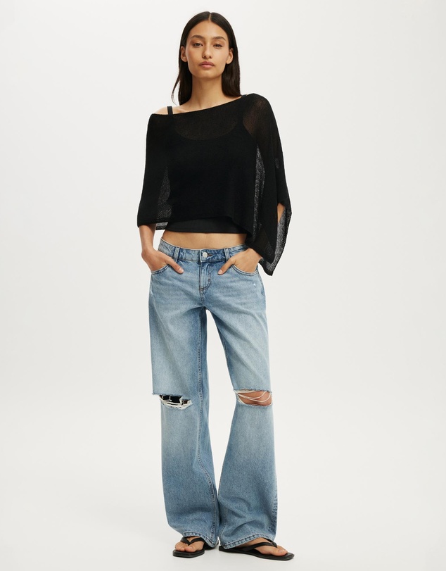 Cotton On - Sheer Knit Poncho