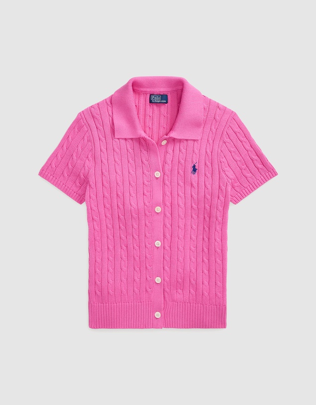 Polo Ralph Lauren - Cable Cotton SS Polo Cardigan