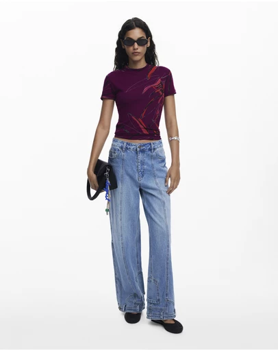 Desigual - Abstract floral T-shirt