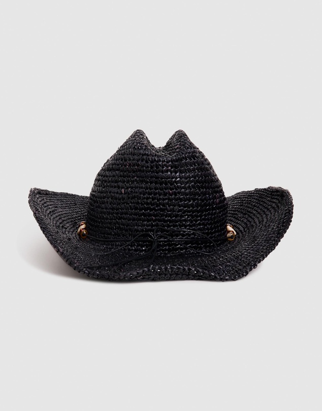 Subtitled - Connie Raffia Cowboy Hat