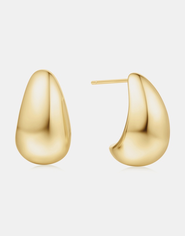 Ania Haie - Gold Bold Dome Hoop Earrings