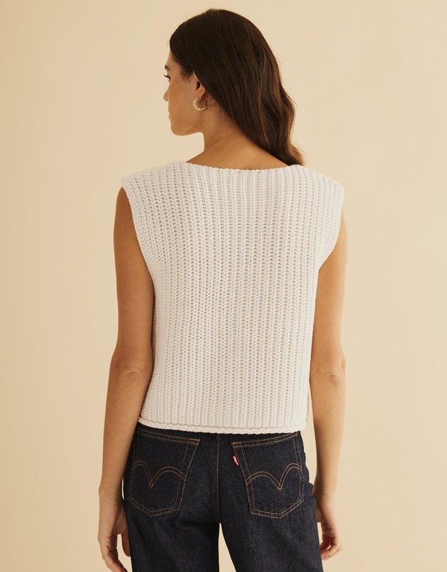 Atmos&Here - Pia Open Knit Vest