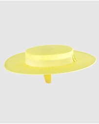 Max Alexander - Fluro Yellow Boater Hat