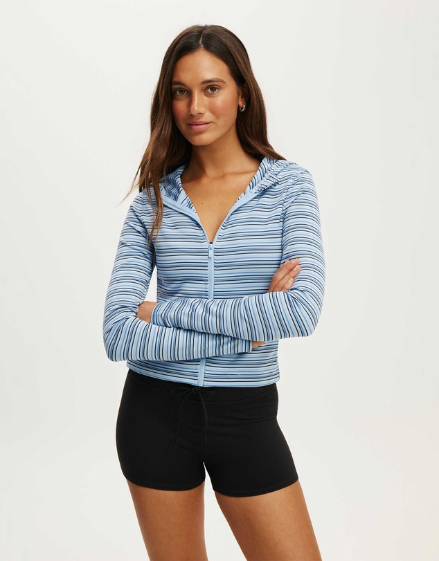 Cotton On Body Active - Ultra Smooth Crop Hooded Jacket