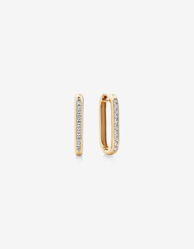 Michael Hill - Huggies with 0.22 Carat TW of Diamonds in 10kt Yellow Gold