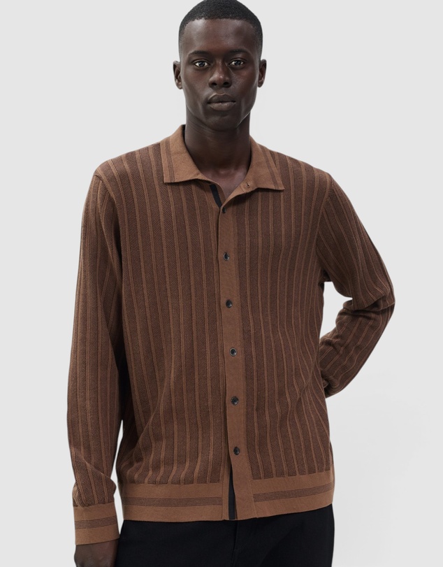 rag & bone - Harvey Rib Long Sleeve Shirt