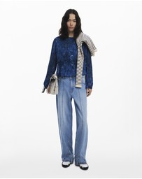 Desigual - Long-sleeve pleated blouse