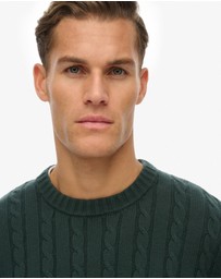 Superdry - Cotton Stripe Cable Jumper