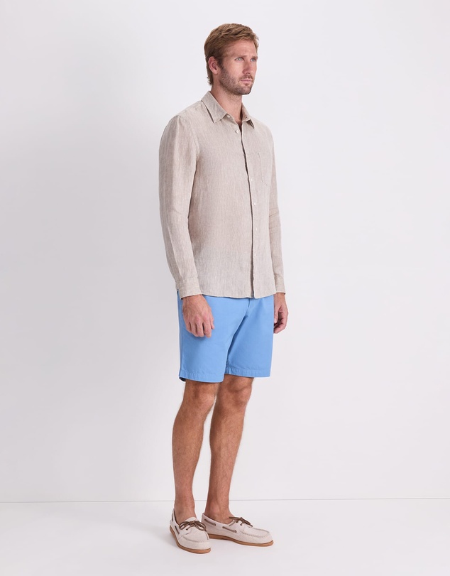 Sportscraft - Long Sleeve Linen Yarn Dyed Shirt