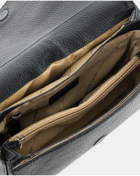 Pierre Cardin - Pierre Cardin Ladies Leather Flap Over Crossbody Bag