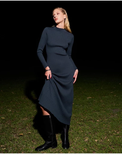 Forcast - Bambi Knit Midi Dress