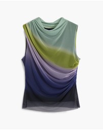Desigual - Gradient tulle T-shirt