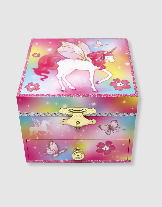 Pink Poppy - Dreamland Unicorn Small Musical Jewellery Box
