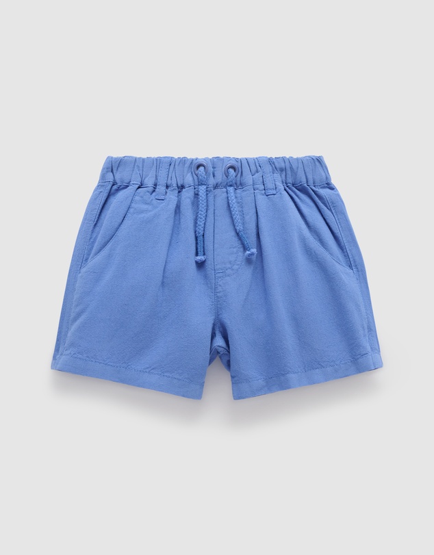 Purebaby - Linen Blend Short -Kids-Babies