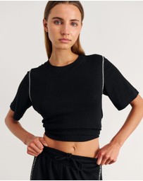 Jag - Celina Blanket Stitch Tee