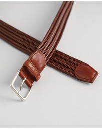 Gant - Leather Elastic Braided Belt