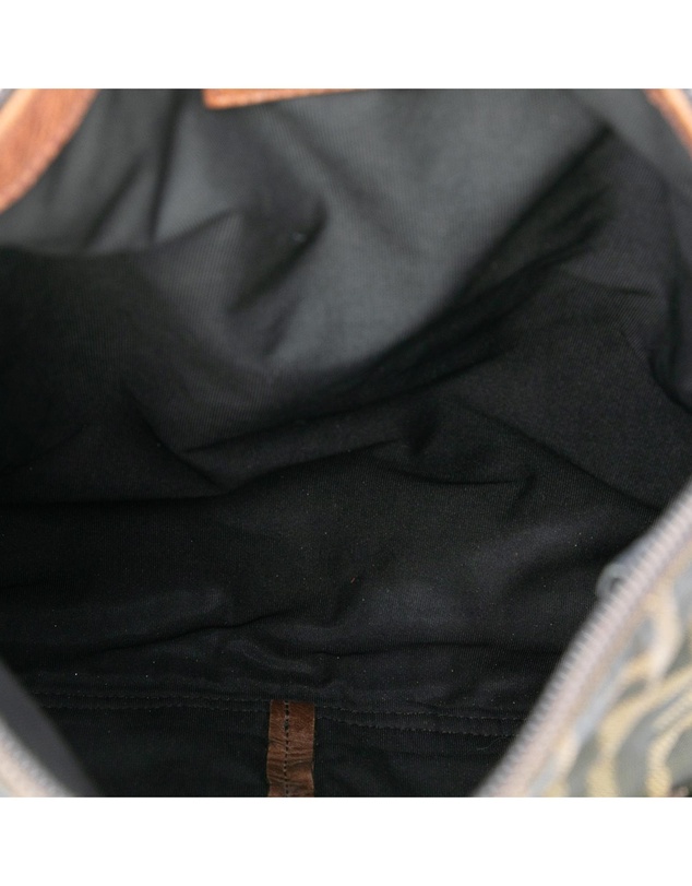 Pre-Loved by Azura Reborn - Pre-Loved Zucca Canvas FF Flat Messenger Bag