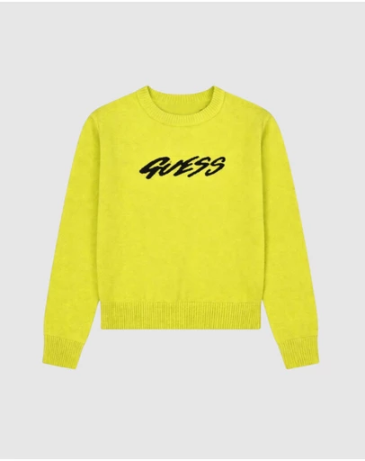 GUESS - Long Sleeve Logo Sweater