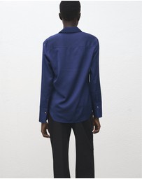 M.N.G - Satin Finish Flowy Shirt