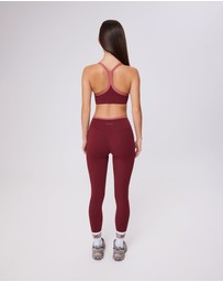 Upstate - Air Sculpt Move Crop - Warm Cherry