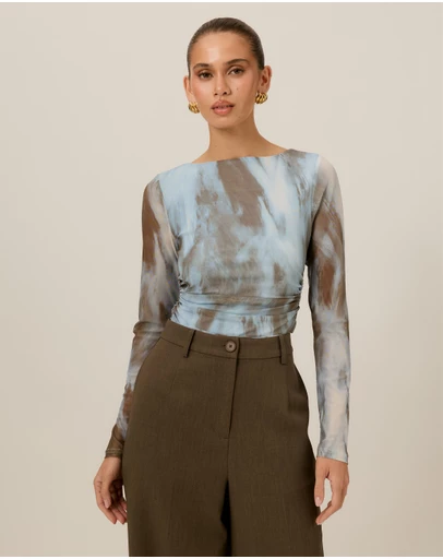 Tussah - Sophie Abstract Print Long Sleeve Top
