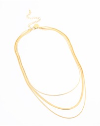 Lovisa - Waterproof Gold Plated Stainless Steel Chain Layered Necklace