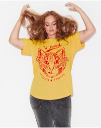 17 Sundays - Cat Tee - Mustard