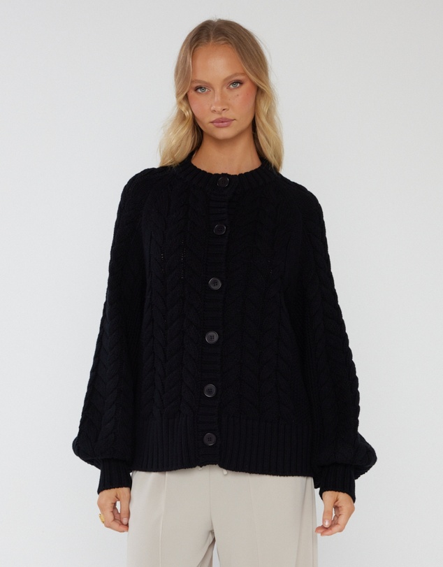 ALEXANDRA - Haven Cardigan Black