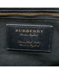 Pre-Loved by Azura Reborn - Pre-Loved Small Leather and House Check Canvas Canterbury Tote