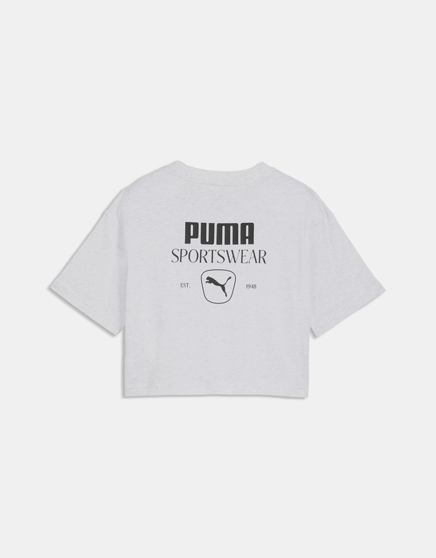 Puma - Class Relaxed Cropped Graphic Tee - Girls