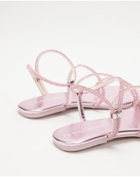 Holster - Viva Flat Strappy Sandals - Pink - Women's