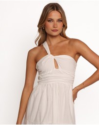 Petal & Pup - Vinny One Shoulder Maxi Dress - White