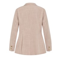 City Chic - Plus size Luci Blazer - latte