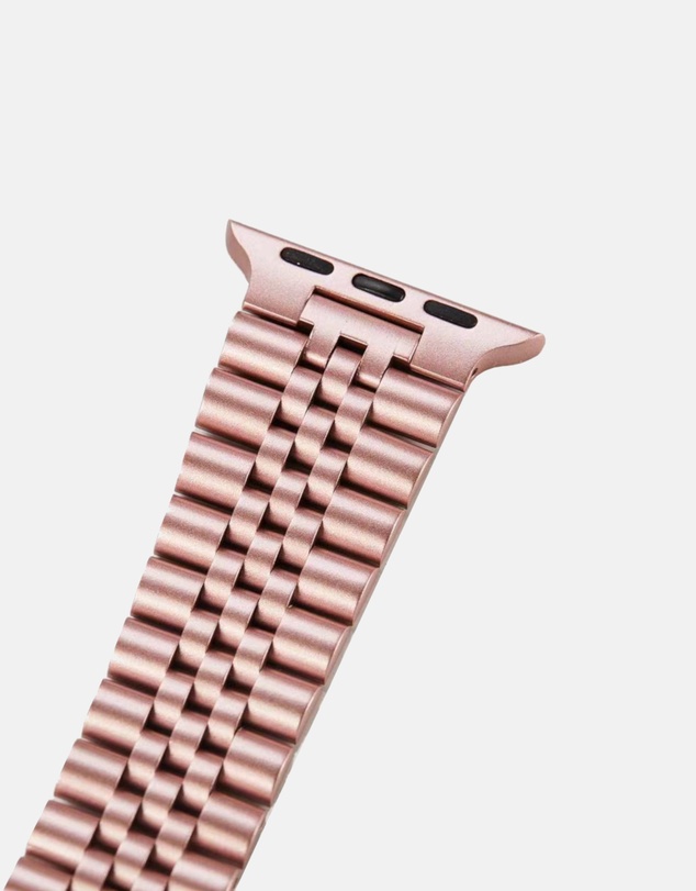Friendie - Stainless Steel Link Bracelet Band - The Perth - Apple Watch Compatible