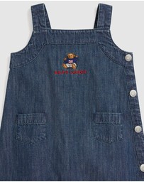 Polo Ralph Lauren - Polo Bear Denim Overall Dress - Babies