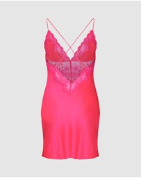 Hunkemoller - Satin Lace Gabrielle Slip Dress
