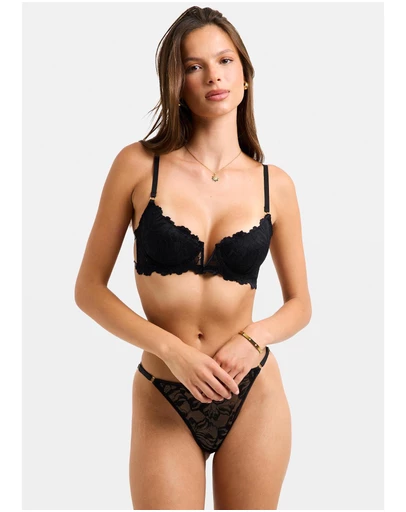 Love Notes - Rico Embroidery Mesh V Front Bra