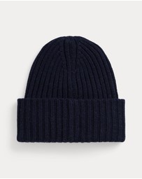 Polo Ralph Lauren - NY Patch Rib-Knit Wool Beanie