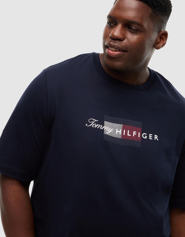 Tommy Hilfiger - Big & Tall Plus Flag Graphic Jersey T-Shirt