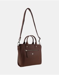 Pierre Cardin - Pierre Cardin Ladies Leather Mini Tote Crossbody Bag